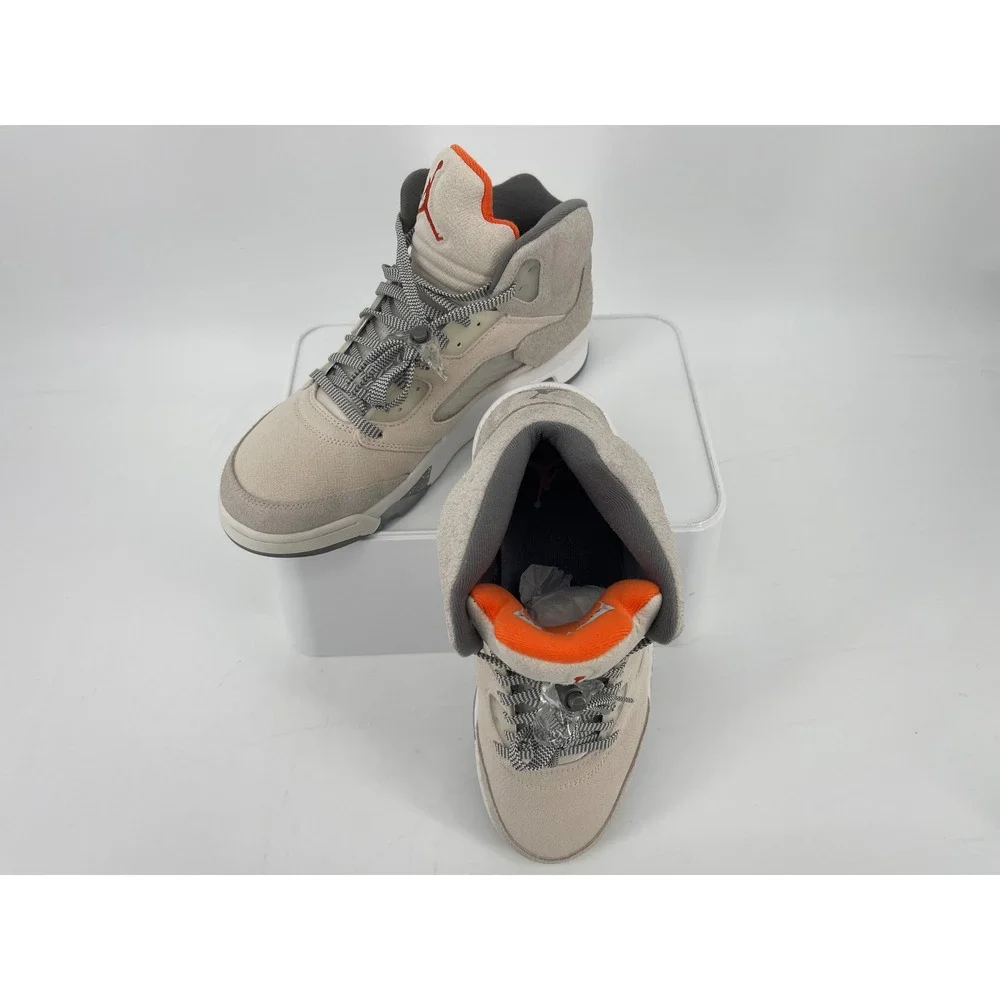 Jordan Air Jordan 5 Retro SE Craft Light Orewood Brown Safety Orange Excellent